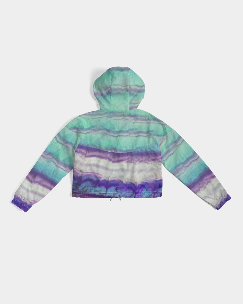 Rainbow Fluorite Metaphyical Cropped Windbreaker