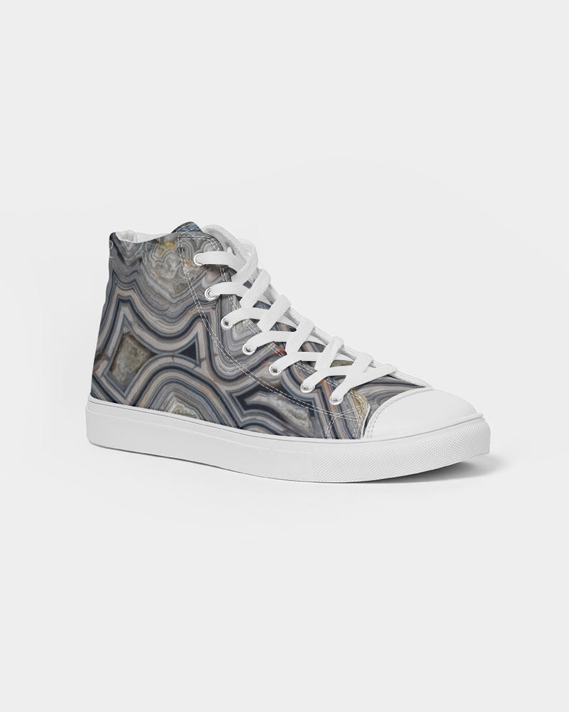 Crazy Lace Agate Optimism Women's Hightop Canvas Shoe