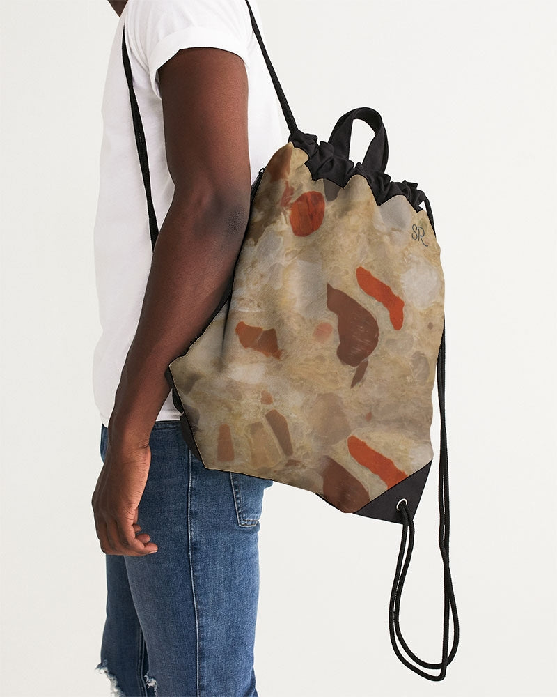 Pudding Stone New Beginnings Canvas Drawstring Bag