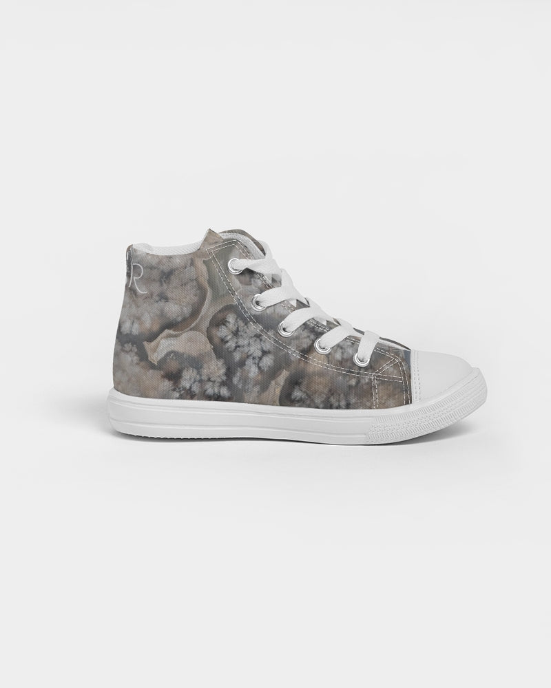 Plume Agate Kids Hightop Canvas Shoe