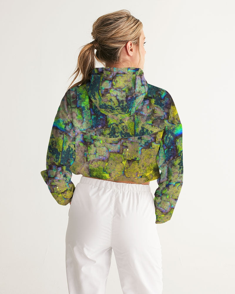 Titanium Coated Amethyst Awakening Cropped Windbreaker