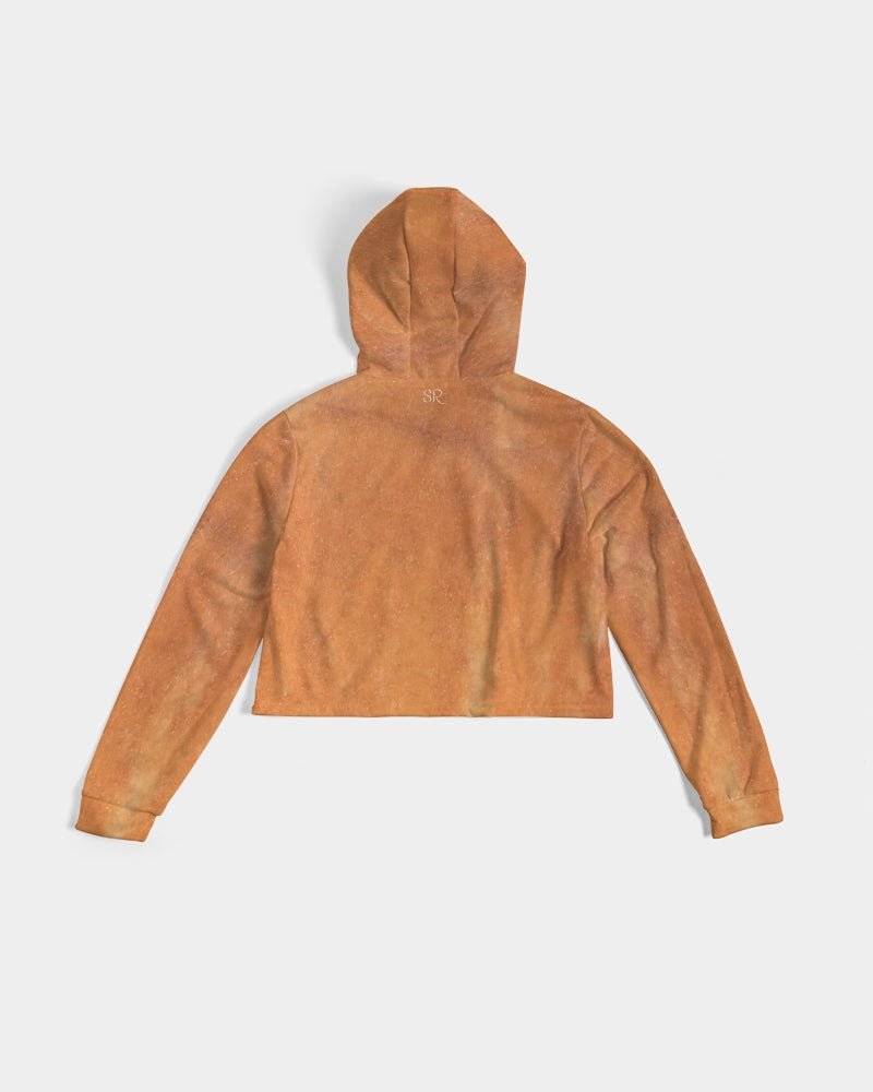 Clementine Aventurine Women's Cropped Hoodie