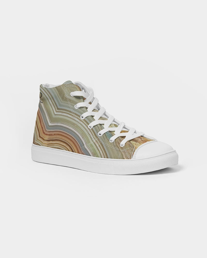 Crazy Lace Agate Joyfulness Women's Hightop Canvas Shoes